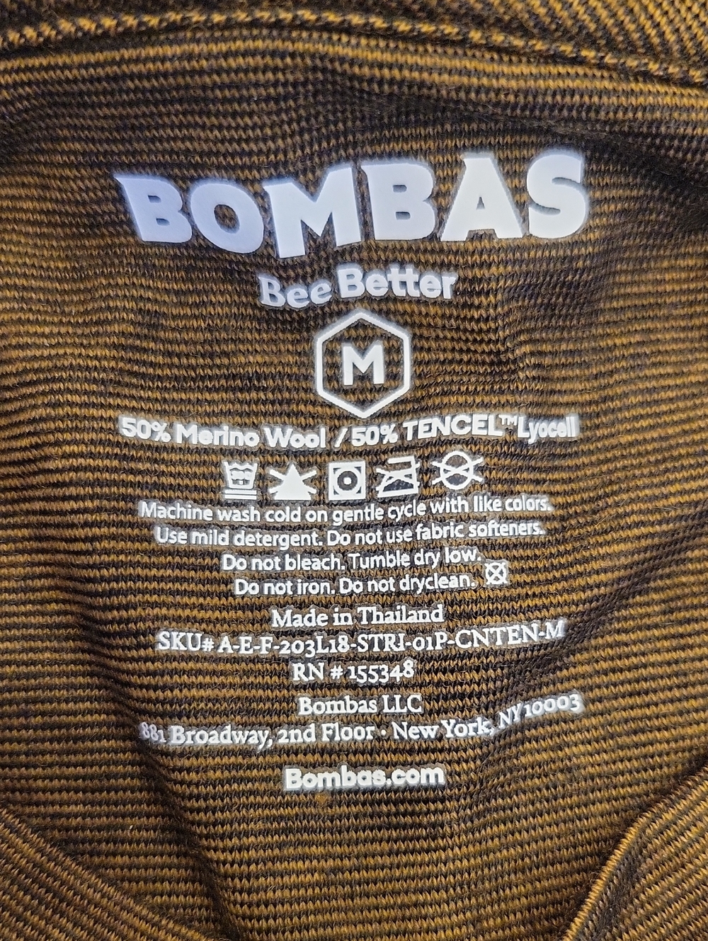 Bombas Long Sleeve Crewneck Shirt - Canteen Green, M - Picture 8 of 10